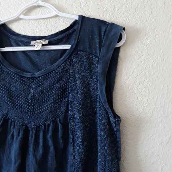 Women's Lucky Brand Washed Slub Tee - Picture 3 of 7